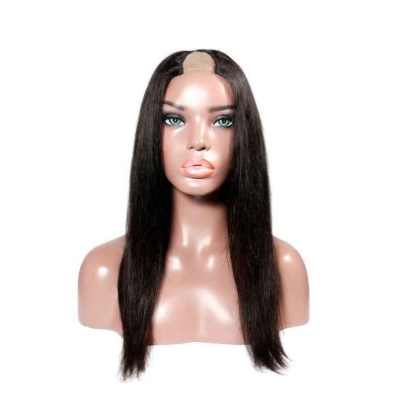 Stema Straight Middle U&V Part Human Hair Wigs Brazilian Remy Hair Wig